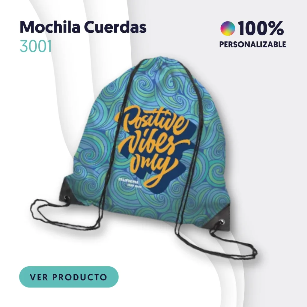 Mochilas de cuerdas 100% personalizadas