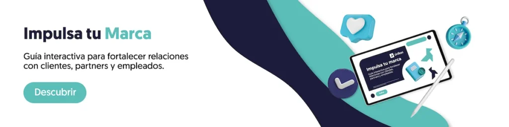 Banner guía interactiva para empresas de base tecnológica