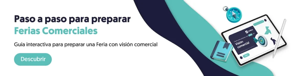 Banner de acceso a la guía interactiva para preparar ferias y congresos con mayor visión comercial